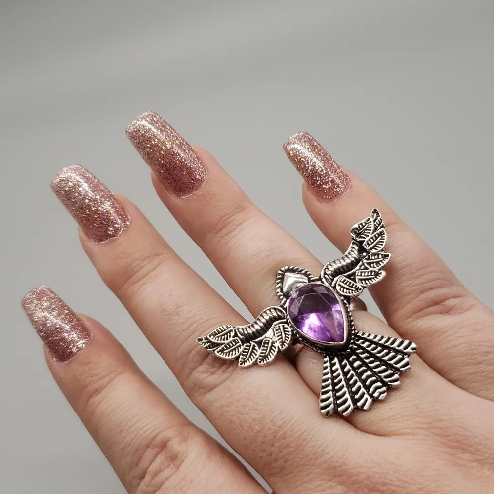 Amethyst Thunderbird Ring - Picture 7 of 7